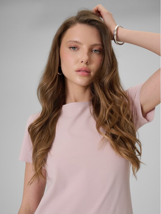 4F 4F T-shirt 4FRSS26TTSHF3628-56S Rosa Slim Fit