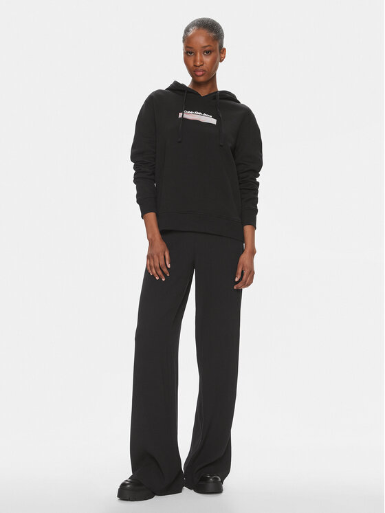 Calvin Klein Jeans Calvin Klein Jeans Bluza Diffused J20J223267 Czarny Regular Fit