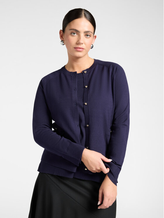 Elena Mirò Elena Mirò Cardigan M034Z000795N0H4 Blu Regular Fit