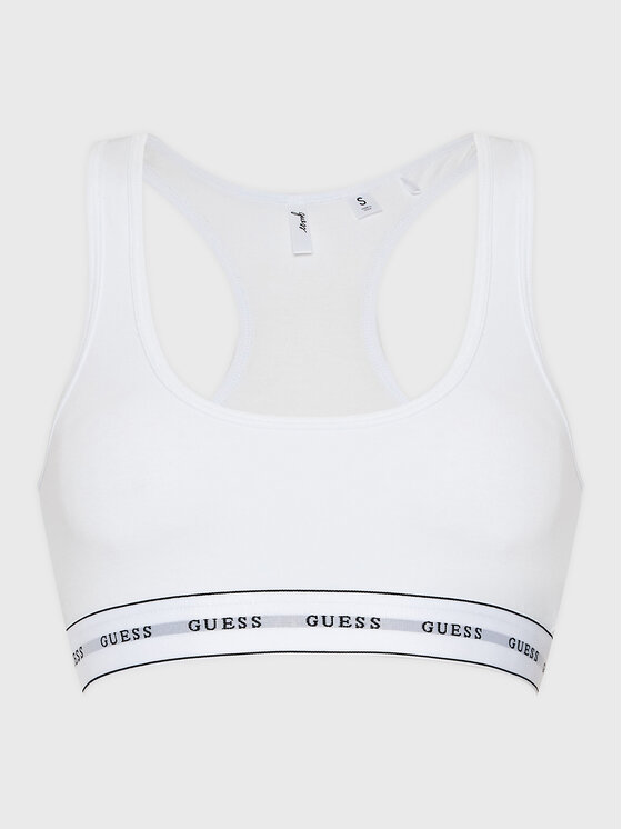 Guess Guess Σουτιέν τοπ Carrie O97C01 KBBU1 Λευκό