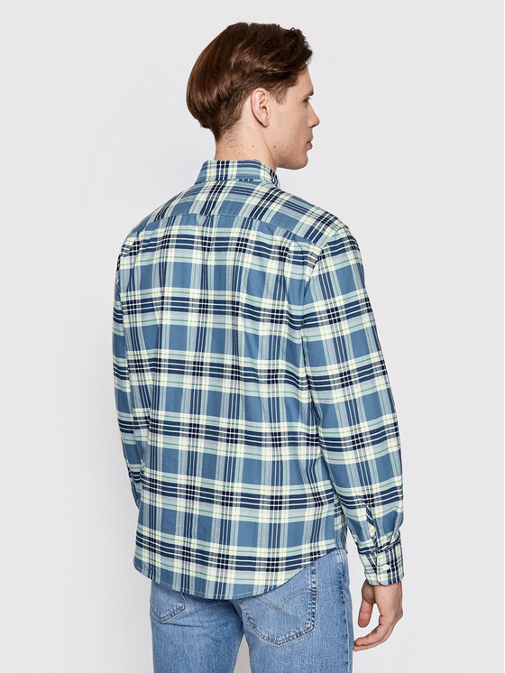 Camicia 85748-0128 Blu Regular Fit