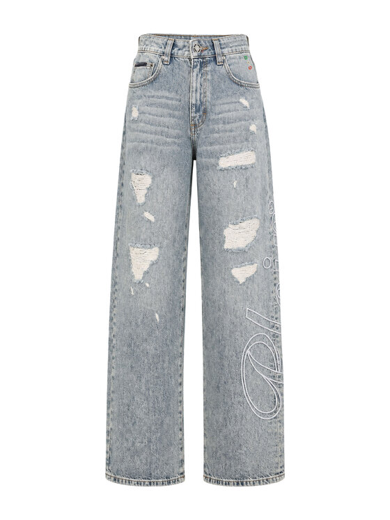 PHILIPP PLEIN PHILIPP PLEIN Jeansy 27633 Světle modrá Loose Fit