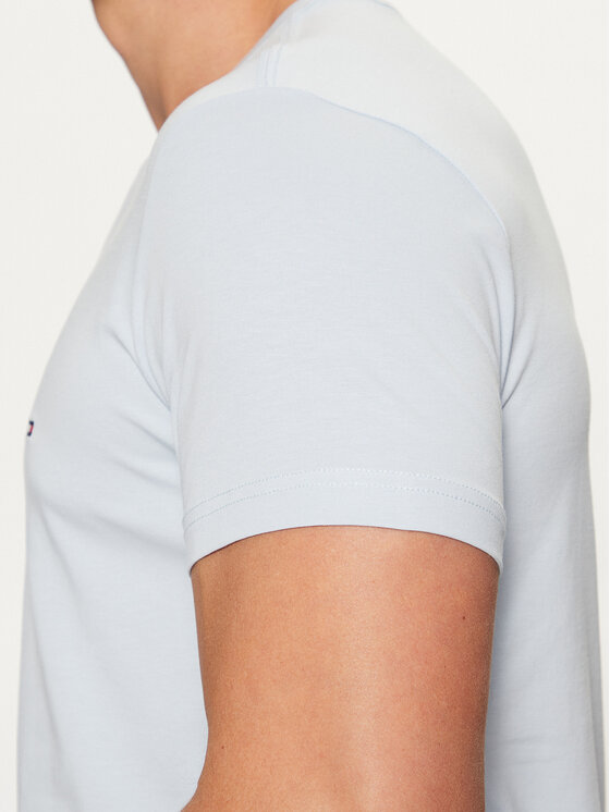 Tommy Hilfiger Tommy Hilfiger Футболка MW0MW10800 Блакитний Slim Fit