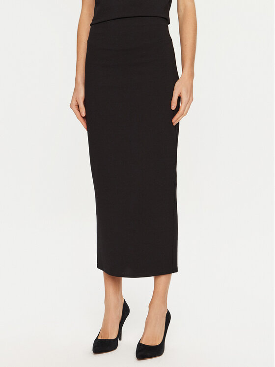 ViCOLO Gonna midi TS0133 Nero Regular Fit, taglia : S