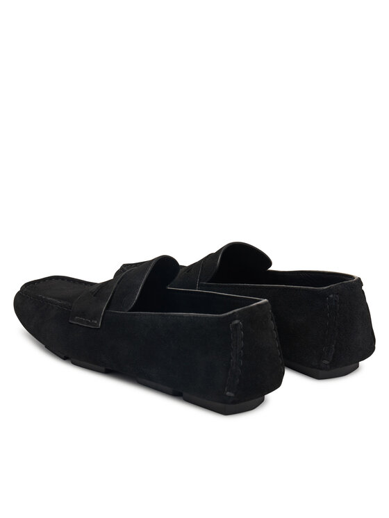 Calvin Klein Calvin Klein Mokasini Square Driver Suede HW0HW02844 Črna