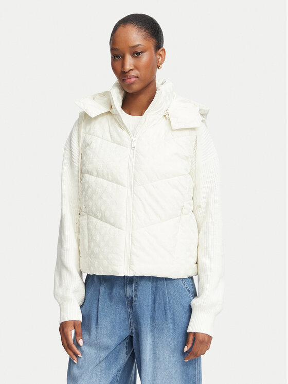 Guess Guess Жилетка за костюм W6BL53 W4182 Кремав Regular Fit