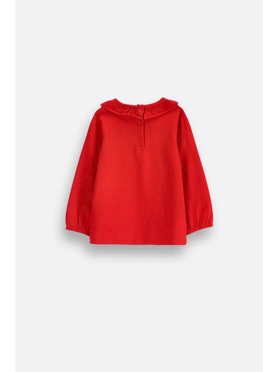 Coccodrillo Coccodrillo Longsleeve ZC6143101EBG-009 Czerwony Regular Fit