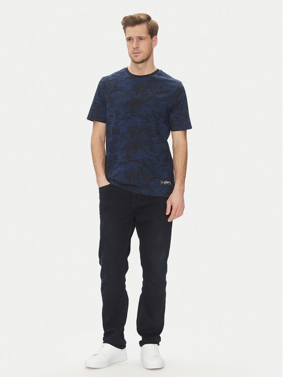 Tommy Hilfiger Tommy Hilfiger T-krekls Summer MW0MW38933 Tumši zils Slim Fit