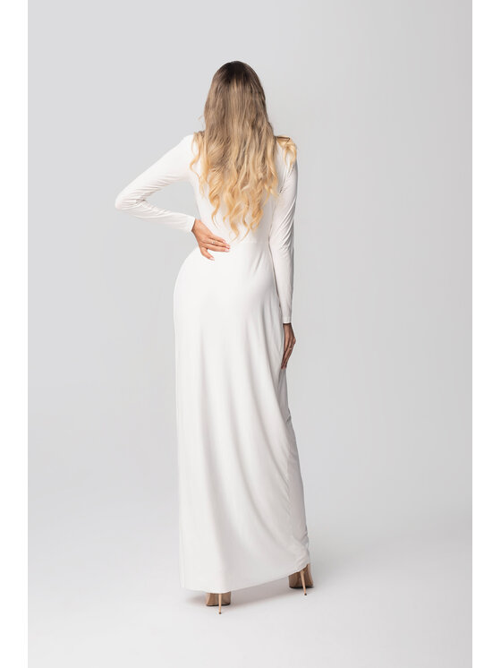 Aurora Aurora Večerní šaty Ślubna Brigette Bílá Feminine Fit