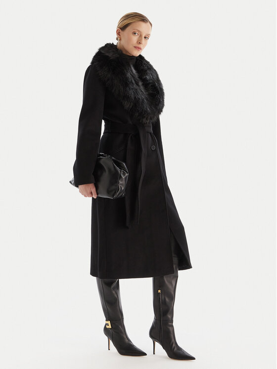 MICHAEL Michael Kors MICHAEL Michael Kors Vlnený kabát 77A7141M21 Čierna Regular Fit
