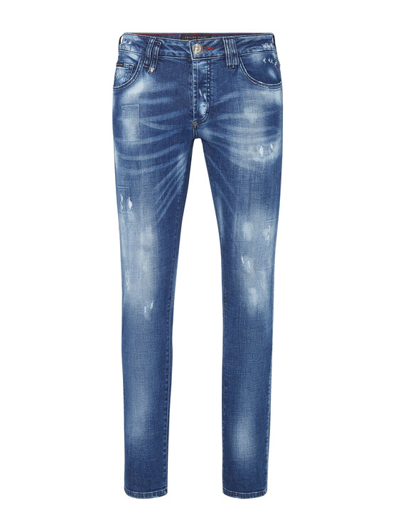 PHILIPP PLEIN PHILIPP PLEIN Džínsy 63 Modrá Straight Leg