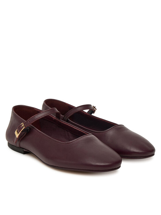 Tommy Hilfiger Tommy Hilfiger Балеринки SmooMaryjane FW0FW09152 Бордо