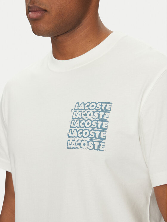 Lacoste Lacoste Футболка TH0288 Écru Classic Fit