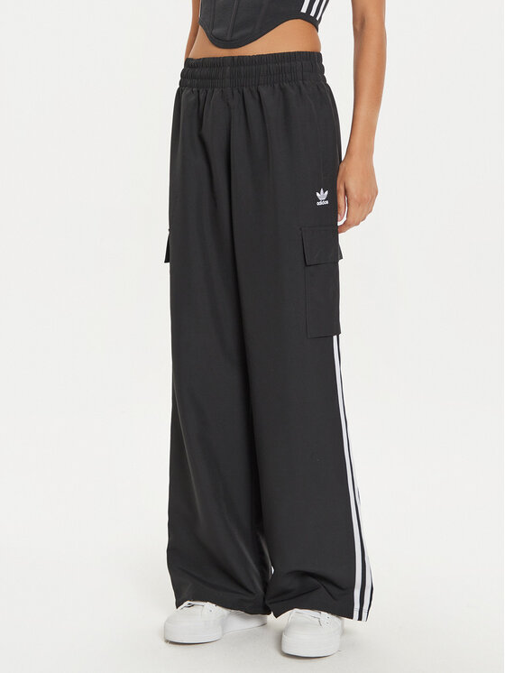 adidas adidas Долнище анцуг adicolor 3-Stripes JF1292 Черен Loose Fit