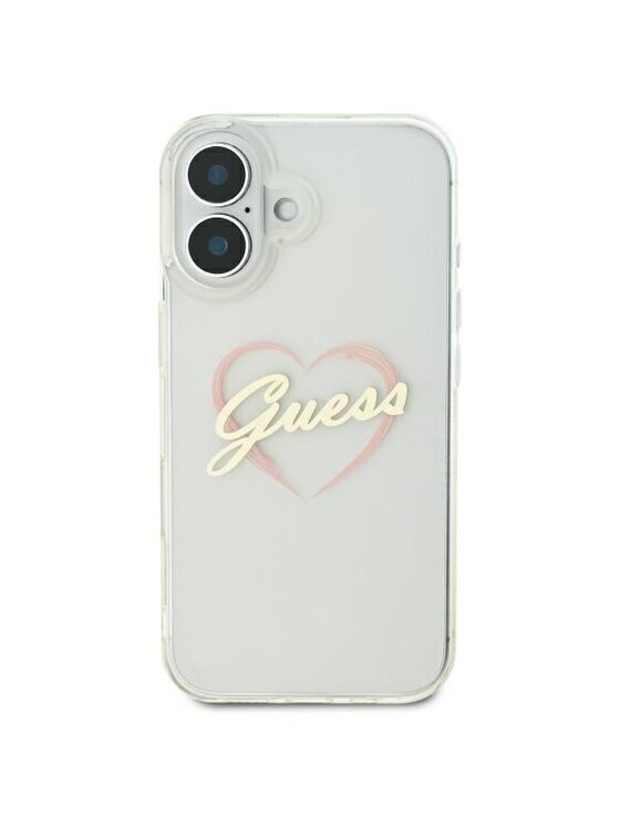 Guess Guess Etui na telefon Apple iPhone 16 Plus Przezroczysty