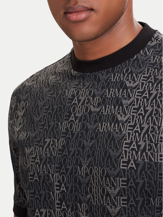 EA7 Emporio Armani EA7 Emporio Armani Póló 7M002819 AF12874 FC099 Fekete Regular Fit