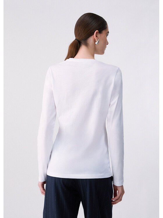 Liu Jo Liu Jo T-shirt WF6346JS923L9613 Bianco Regular Fit