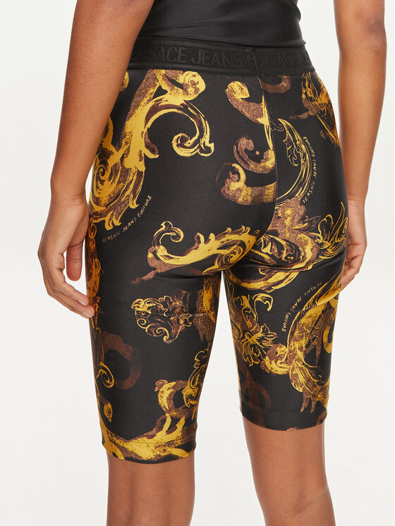 Versace Jeans Couture Versace Jeans Couture Cyklistické šortky 76HAC106 Černá Skinny Fit