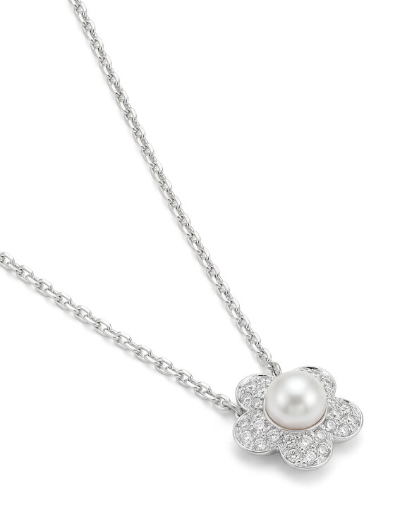 Swarovski Swarovski Náhrdelník Flower 5755817 Strieborná