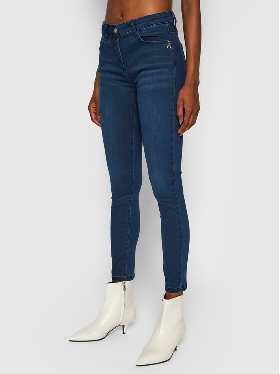 Patrizia Pepe Džinsai CJ0509/A1HIB-C893 Tamsiai mėlyna Slim Fit • Modivo.lt