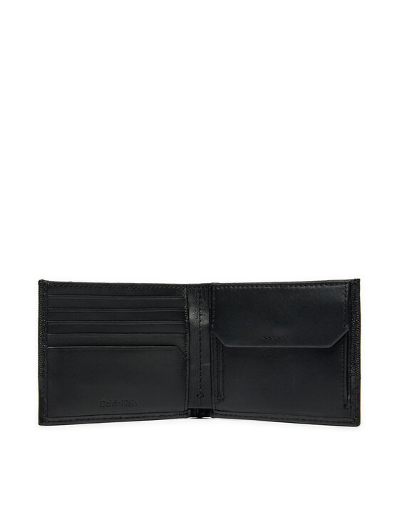 Calvin Klein Calvin Klein Velika moška denarnica Ck Must Bifold 5cc W/Coin K50K512678 Črna