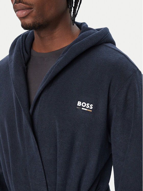 BOSS BOSS Халат Terry Robe 50550685 Cиній Relaxed Fit