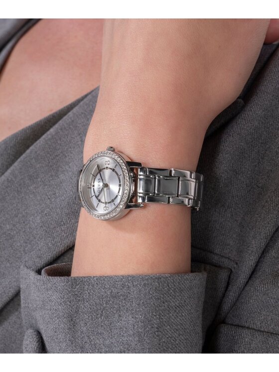 Guess Guess Hodinky GW0808L1 Strieborná