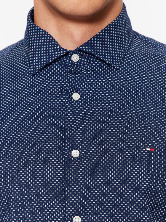 Tommy Hilfiger Tommy Hilfiger Marškiniai MW0MW32857 Mėlyna Slim Fit