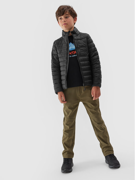 4F 4F Μπουφάν χειμωνιάτικο 4FJAW23TDJAM220 Μαύρο Regular Fit