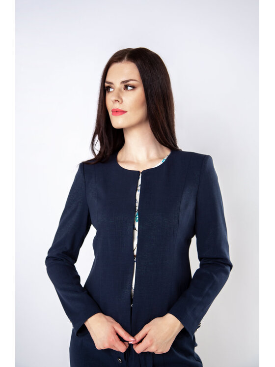 QUIOSQUE QUIOSQUE Sako TARTU BLAZER Tmavomodrá Regular Fit