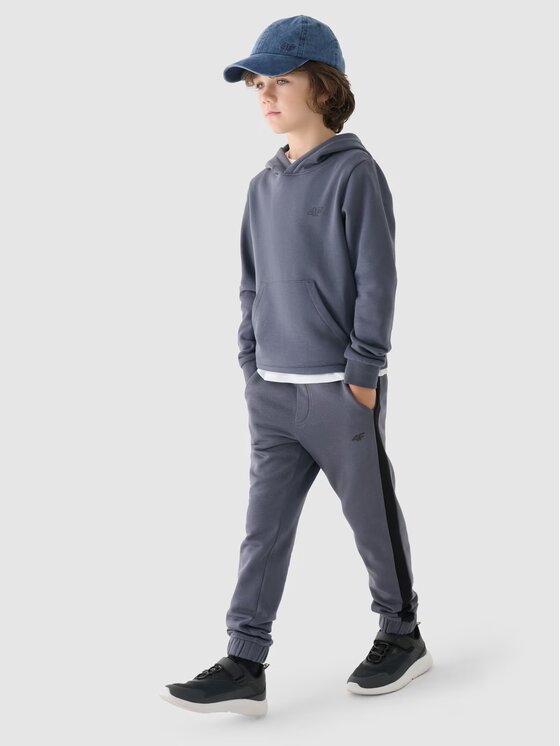 4F 4F Mikina 4FJWMM00TSWSM1292-25S Sivá Regular Fit