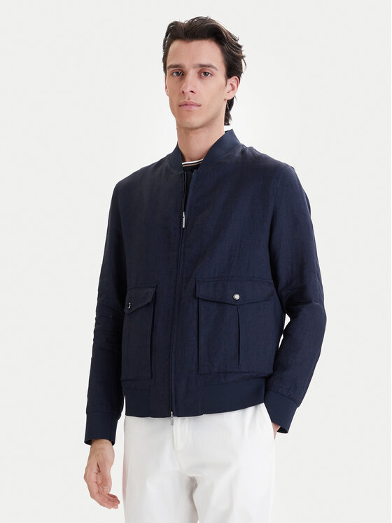 Bugatti Bugatti Bomber dzseki 171300-11045 Sötétkék Regular Fit