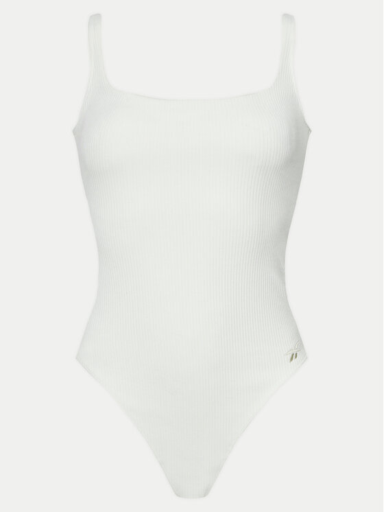 Reebok Reebok Bodijs Bodysuit 100200750 Balts Slim Fit