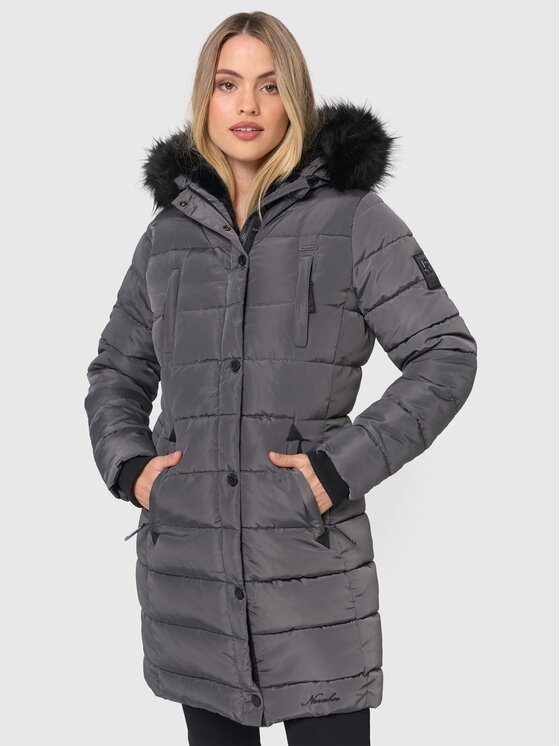 Navahoo Navahoo Kurtka zimowa Lotusblüte Pri Szary Regular Fit