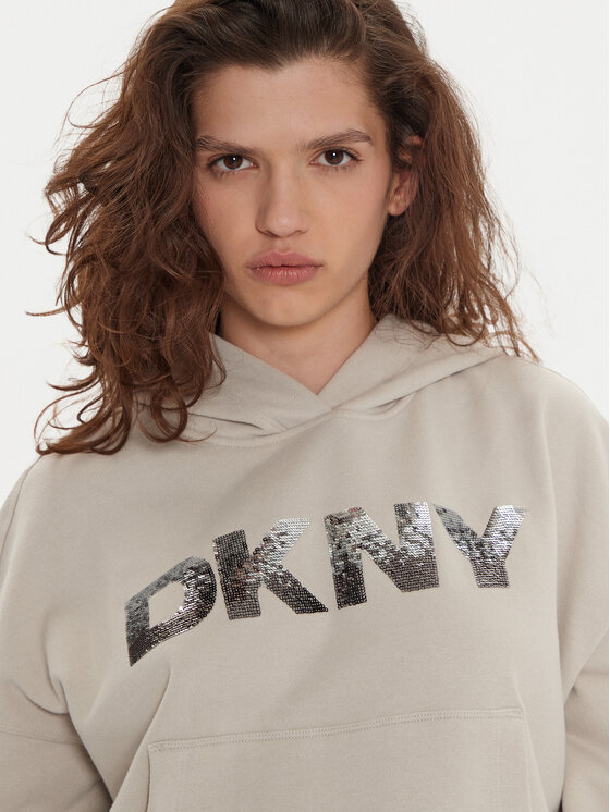 DKNY DKNY Bluza DP4T1031 Beżowy Regular Fit