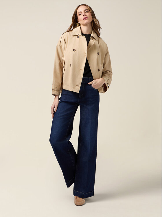 Oltre Oltre Jeans P521R208902N034 Blu Baggy Fit