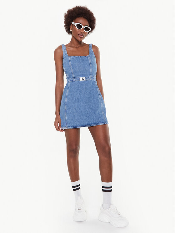 Calvin Klein Jeans Calvin Klein Jeans Φόρεμα τζιν J20J220664 Μπλε Regular Fit