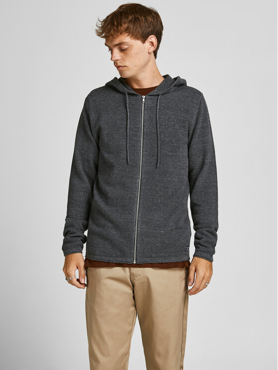 Jack&Jones Kardigāns Hill 12190154 Pelēks Regular Fit