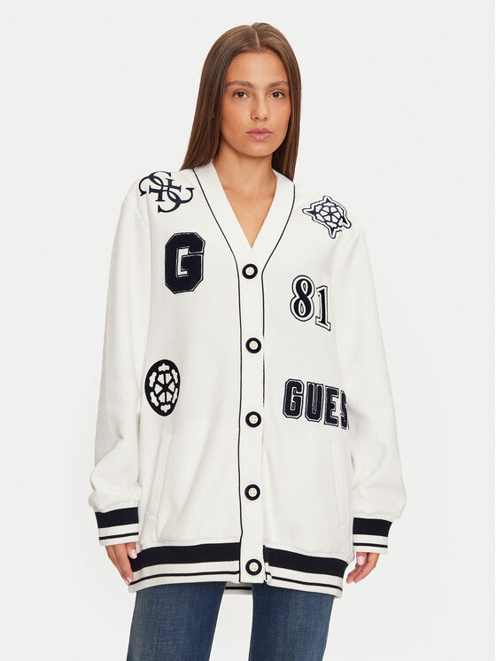 Guess Guess T-särk V4BQ08 KCHV0 Valge Boxy Fit