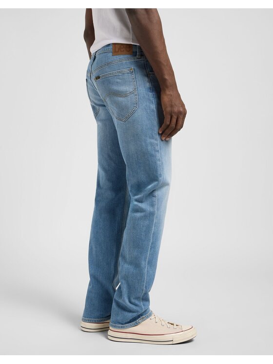 Lee Lee Jeansy DAREN ZIP FLY Niebieski Straight Fit