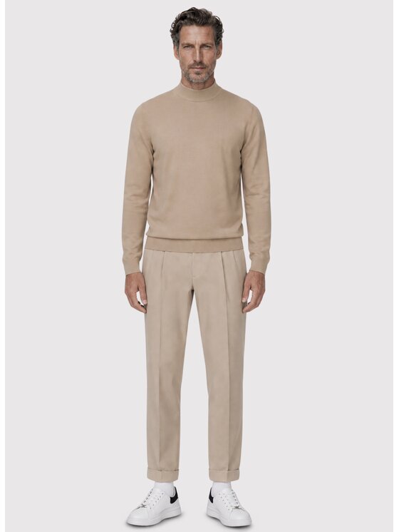 Pako Lorente Pako Lorente Sweter P26WN-2X-009 Beżowy Regular Fit