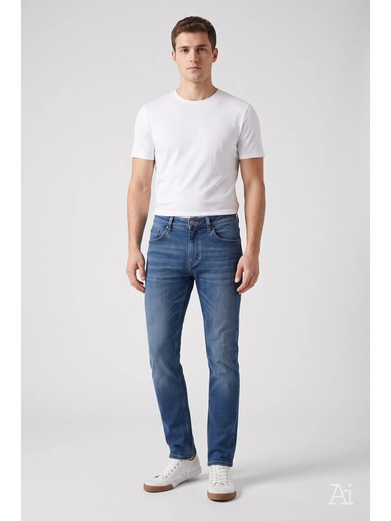 Cross Jeans Cross Jeans Jeansy E 161-532 Niebieski Straight Leg
