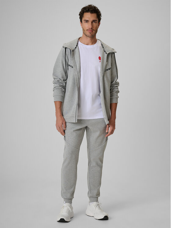 4F 4F Bluza STREFA KIBICA Szary jasny Regular Fit