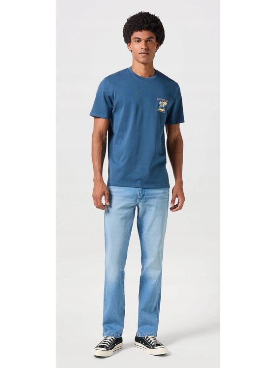 Wrangler Wrangler Jeansy Greensboro Niebieski Regular Fit