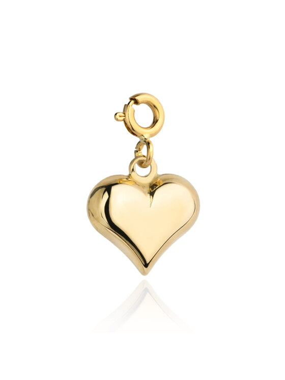 Fugart Fugart Naszyjnik Zawieszka złota charms serce FUG6-Z00611-585 Złoty