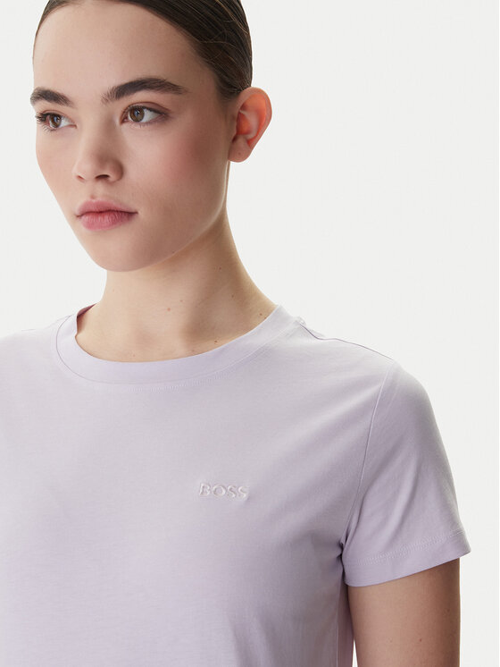 BOSS BOSS T-Shirt C_Esogo_1 50506973 Fioletowy Slim Fit