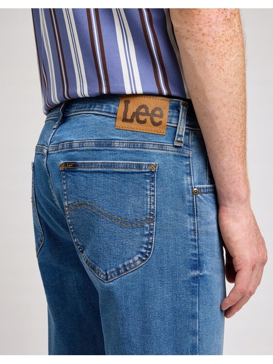Lee Lee Jeansy Rider Niebieski Slim Fit