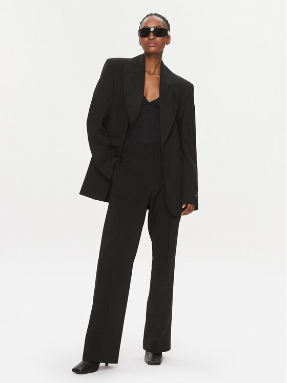 Herskind Herskind Pantaloni din material 5008519 Negru Regular Fit