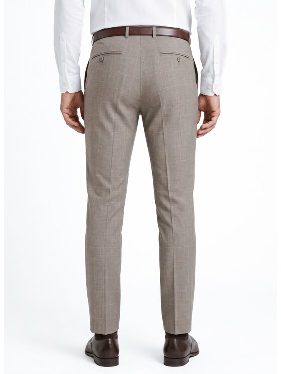 Pako Lorente Pako Lorente Spodnie garniturowe P26WF-6G-009 Beżowy Slim Fit