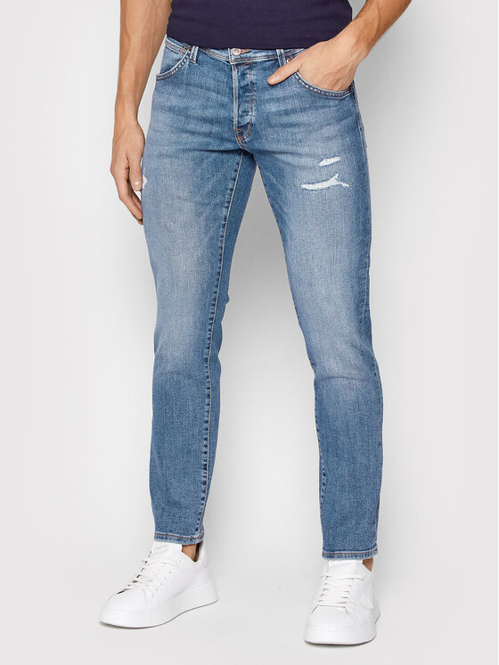 Jack&Jones Jeans hlače Glenn 12201647 Modra Slim Fit